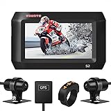 Motocam バイク用ドライブレコーダー 前後2カメラ SONY323 全体防水 1080P 200W画素 3インチ WIFI APP対応 130°広角 HDR/WDR機能 多機能リモコン GPS付き エンジン連動 Gセンサー 衝撃感知 超速警報 