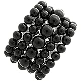BA UNIQUE FASHION Women's Simulated Pearl Stretch Bracelet 5 PCS Set