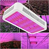 Derlights 植物育成LEDライト 400W フルスペクトル プラントライト 室内栽培ランプ 水耕栽培 省エネ植物ライト 吊り下げフック ワイヤー付き 植物促進 園芸 野菜工場 AC 85~26