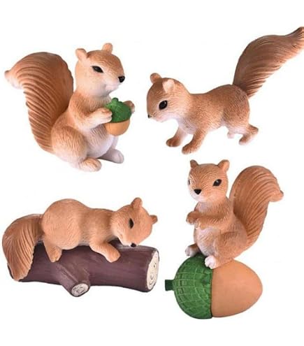 Amazon.co.jp: かわいい リス 手作り ガラス細工 花 リス くん