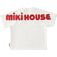 Amazon.co.jp: [ミキハウス] Tシャツ 半袖 無地 ラグラン ロゴ