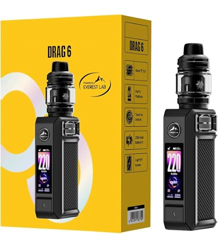 Amazon | 【爆煙】VOOPOO DRAG 6 ブープー ドラッグ 6｜220W高出力 