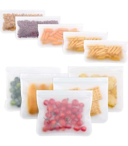 Amazon.co.jp: SAMZO 10個 食品収納袋 シリコン食品保存バッグ 密閉