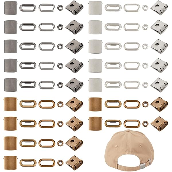 Amazon.co.jp: [BENECREAT] 40セット4色 ハットバックル 鉄製