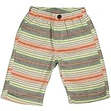 ボーイズキッズボトムス[Blue Mart(ブルーマート)]男の子マルチボーダー柄ハーフパンツ|半ズボン|ショートパンツ 130cm Ａ柄-グリーン