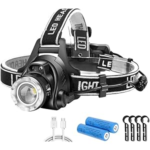 【進化版】Helius LEDヘッドライト USB 充電式 電気出力 高輝度CREE L2 LED 明るい1600ルーメ…