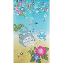 Amazon.co.jp: ジブリのれん となりのトトロ 「四季のれん 夏の色