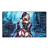 Mlikemat プレイマット Diabellestarr ダークウィッチ TCG CCG OCG トレーディングカードゲームマット ゾーン付き + フリーバッグ(ZD039-509-A)