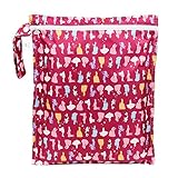 Bumkins Disney Baby Zippered Wet Bag, Princess Silhouette by Disney