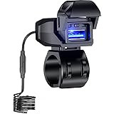 Kaedear(カエディア) バイク USB電源 防水 バイク専用 USB スマホ 充電 USBポート SAE DC 12V ヒューズ 電源スイッチ. イルミネーション 蓋連動スイッチ アダプター一体構造 SAEコネクター 夜間視認性 整備性良し 超