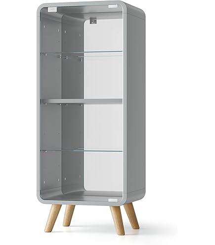 Amazon.co.jp: ガラスキャビネット/ディスプレイ収納ケース 【幅50cm