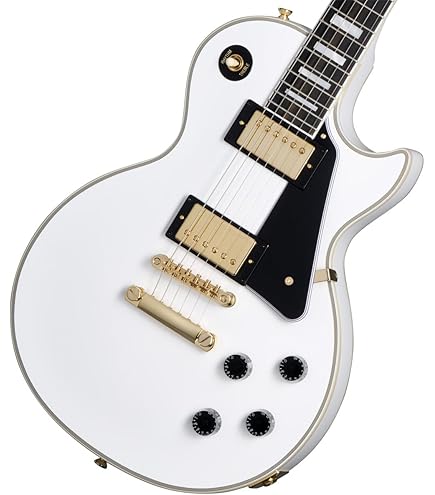 レスポールスタイル エレキギター ホワイト Amazon | Epiphone/Inspired by Gibson Les Paul Custom Alpine White