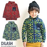 (ディラッシュ) DILASH 秋'15 ネイティブ柄 フリースジャケット 80 ブルー