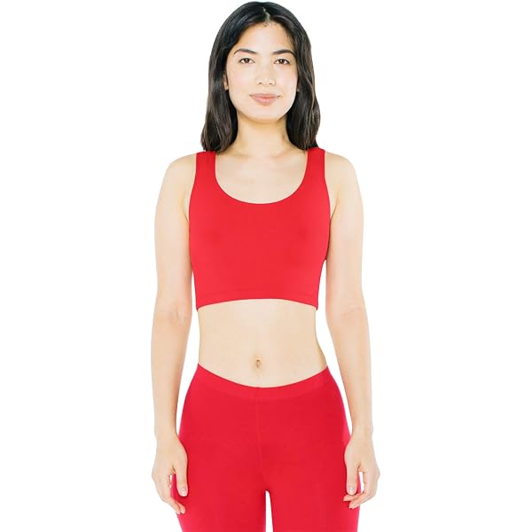 KIKI RIKI Women's Sleeveless Crop Top - Soft Cotton Spandex Tank, Fitted Shell For Layering