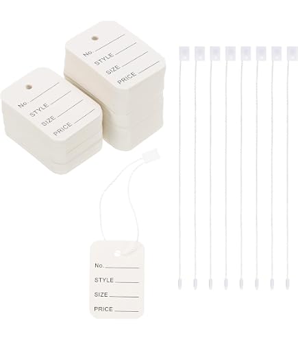 Amazon | uxcell 値札とハングタグストリング衣類価格マーキングタグ 2