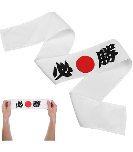 Amazon.co.jp: 6個 ハチマキ 必勝はちまき 白/黒 日の丸忍者ハチマキ
