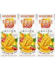 カゴメ 野菜生活100 マンゴーサラダ 200ml&times;3本
