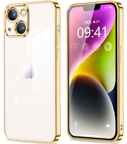 Amazon.co.jp: IPhone14 用 ケース ラメ 透け感 可愛い あいふぉん14