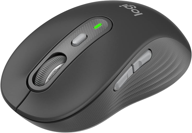 Logicool Signature M750MGR ワイヤレスマウス 静音 レギュラー グラファイト ワイヤレス マウス 無線 Bluetooth Logi Bolt Unifying非対応 windows mac iPad Android Chrome OS 高速スクロール ホイール 無線マウス 静音マウス M750 国内正規品