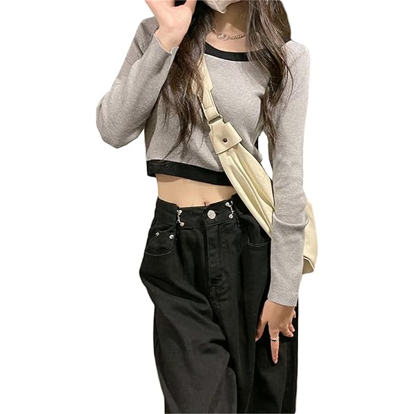 TreBarraBi ベージュ クロップド長袖トップス TreBarraBi ベージュ クロップド長袖トップス