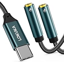 Amazon.co.jp: LOKUKA usb c イヤホンジャック 二股 4極 分岐 分配