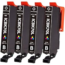 インクカートリッジ　IC6CL70L互換品　とEP806AWジャンク品セット Amazon.co.jp: エプソン用 インクカートリッジ 70L 互換 IC6CL70L BK