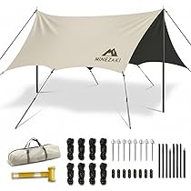 Amazon | 【2026強化版 ブラックラバーコーティング】オクタタープ 3m