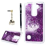 LG G Stylo 2 ls775ケース、LG Stylus 2ケース2016、YOKIRIN保護流れる液体QuicksandフローティングLuxury Bling Glitter Sparkle 