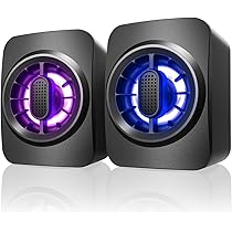 Amazon.co.jp: OFFSIR PCスピーカー ゲーミングスピーカー 小型