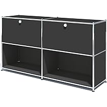 Amazon.co.jp: SimpLink サイドボード 金属製 キャビネット 幅