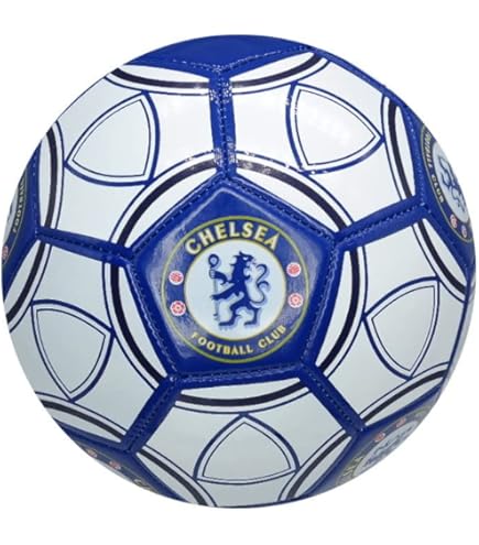 Ballon de Football Chelsea FC Bleu et Blanc Taille 5