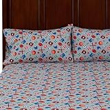 Kids Flannel Sheet Set - Twin - Sports [並行輸入品]