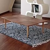 座卓 namiナミ 120cm 幅120cm 奥行80cm 高さ35cm ブラウン色 ウォールナット ローテーブル 洋室 和室に合う 北欧風ジャパニーズデザイン リビングテーブル 和ジャパニーズモダン センターテーブル 日本製 国産 机 木