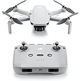 DJI ドローン Mini 2 SE 軽量で2.7K動画撮影可能な折りたたみ式ミニカメラドローン リモコン グレー インテリジェントモード 最大伝送距離10km(日本:6km) 飛行時間31分 249g未満 かんたん使用 旅先での写真撮影 ストリート