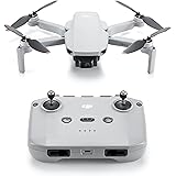 DJI ドローン Mini 2 SE 軽量で2.7K動画撮影可能な折りたたみ式ミニカメラドローン リモコン グレー インテリジェントモード 最大伝送距離10km(日本:6km) 飛行時間31分 249g未満 かんたん使用 旅先での写真撮影 ストリート