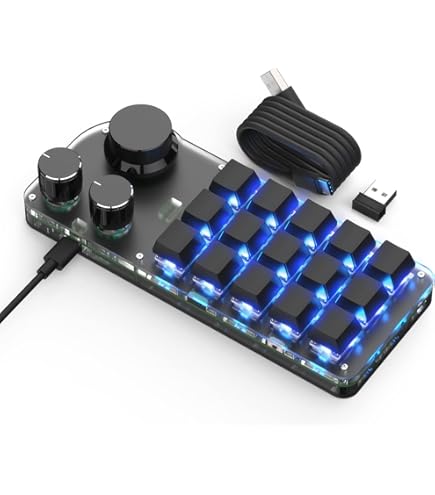 【新品】マクロキーボード Amazon.co.jp: SIKAI CASE マクロキーボード 2023新型 片手