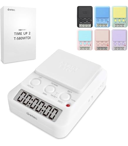 Dretec Timer Studio A+ A Forma Di Console Gioco - Conto Alla Rovescia E Cronometro Con Luci LED Blu E Rosse - Mutua E Blocco