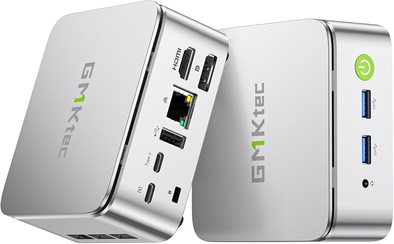 【ミニPC Ryzen 5 3500U搭載】GMKtec G10 mini pc 動作より安定最大3.7GHz 4コア8スレッドWiFi5/BT5.0 2.5G LAN対応 小型PC 静音設計 USB3.2×3 3画面HDMI/DP/Type-C 8K出力可能 (AMD Ryzen 5 3500U 16GB+512GB-NEW)