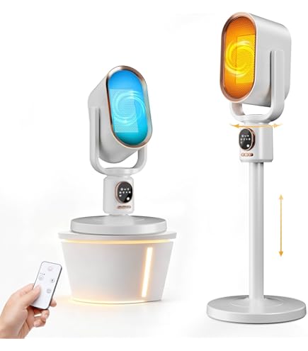 Amazon | セラミックヒーター 小型 冷暖兼用 電気ヒーター 暖風機 卓上