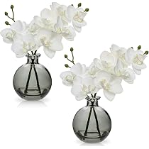 Amazon｜Villa Como 造花 アートフラワー インテリア 胡蝶蘭 26CM 花瓶