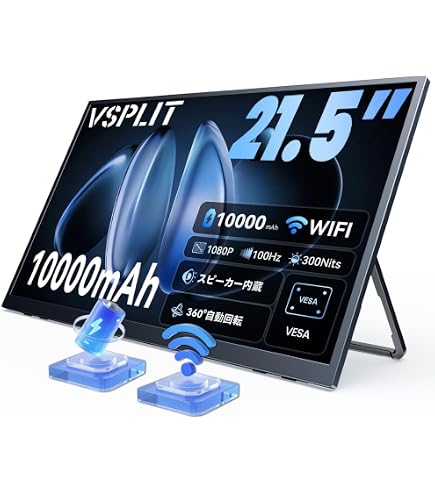 Amazon.co.jp: 【Amazon限定ブランド】VisionOwl モバイルモニター