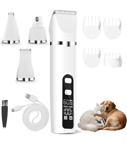 Amazon.co.jp: ペット用バリカン GROOMING HAIR CLIPPER kit 電動 犬