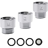 シャワーホース用アダプターセット (MYM/KVK/INAX/東京ガス) 各社ホース用アダプター 3個セット