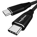 Twozoh 4K USB Cケーブル 100W 2M (All-in-One) USB 3.2 Gen 2X2 20Gbps データ転送 PD高速充電 USB C 3.1 Type Cケーブル 4K@60Hz ビデオモニター ナイロン編組コード Thunderbolt3/4/MacBook/iPad 適格請求書発行可