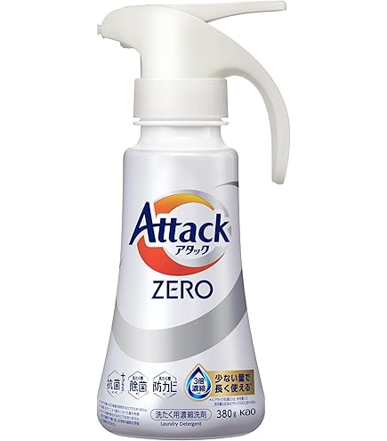 Amazon | アタックZERO ＜部屋干し＞ ワンハンドタイプ 本体380g+詰