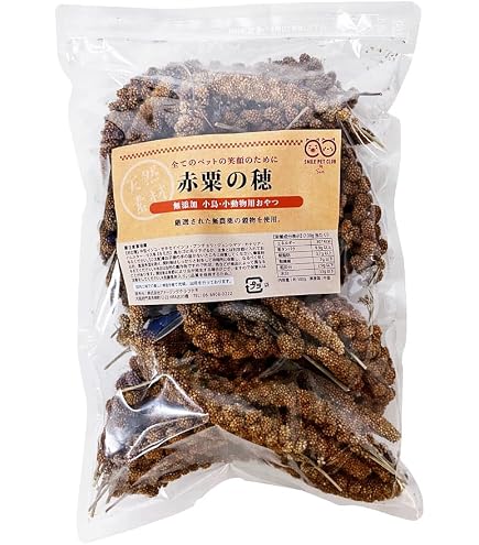 Amazon | SMILE PET CLUB 無農薬 赤粟の穂 1kg 小鳥の餌 フード 天然
