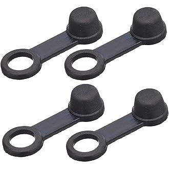 Amazon | ブリーダーラバーキャップ, ブラック, 4個セット 96476