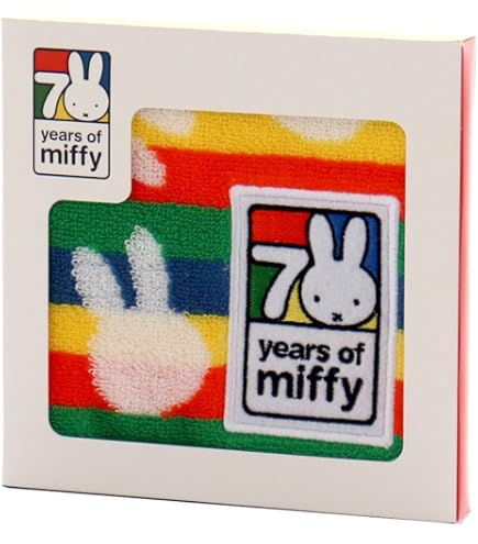 Amazon｜マリモクラフト 3P巾着 70TH miffy L:W180×H230mm M