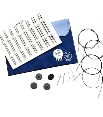 Amazon.co.jp: ニットプロ ノバメタル 付け替え式 輪針 Newデラックス