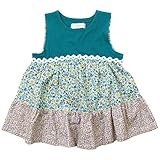 《初夏盛夏対応》(日本製) Pample Mousse(パンプルムース) 60ローン花プリント切り替えチュニック 90cm /SA NO.DP-72802